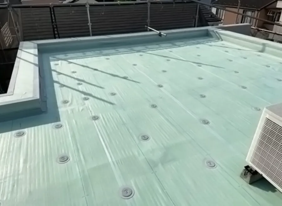 一般塗膜屋上防水の施工イメージ